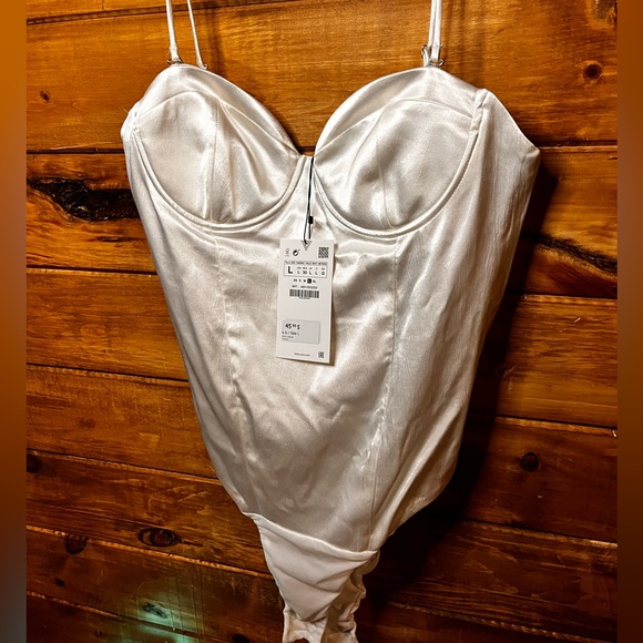 Corset satin bodysuit Zara - Picture 2 of 5